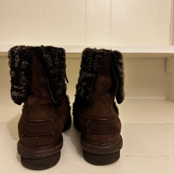 Fendi Zucca FF Logo Suede Combat Boots Size 5.5 (Euro 36.5) - Picture 4 of 12